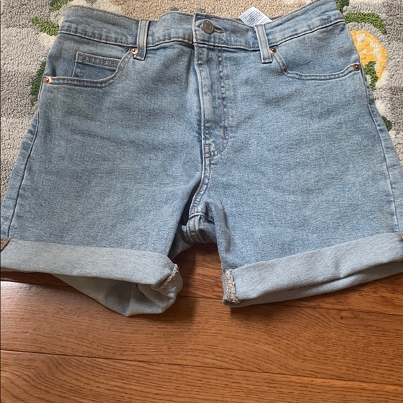 Levi's Light Blue Jean Shorts for Women - Picture 2 of 3